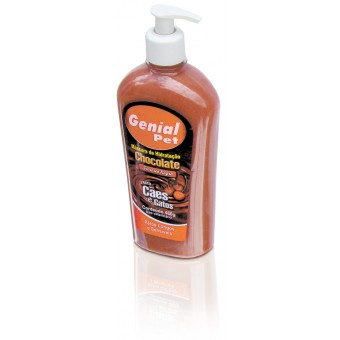 Mascara de Hidratação Chocolate Cães e Gatos Genial Pet - 500 ml Mascara de Hidratação Chocolate Cães e Gatos Genial Pet - 500 ml